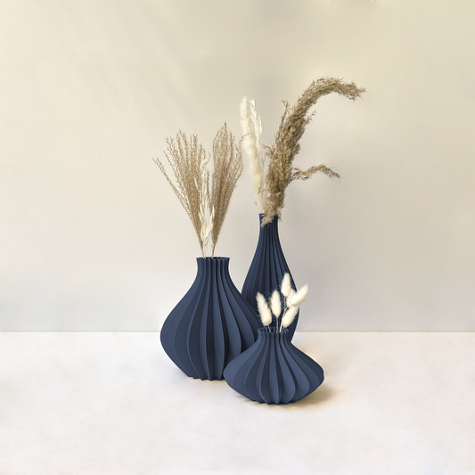 Set de Jarrones Azul Índigo