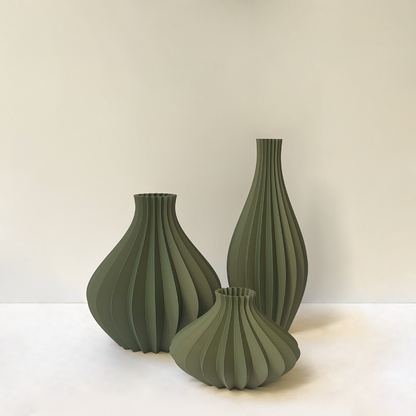 Set de Jarrones Verde Olivo